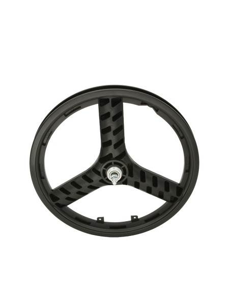 20 Plastic 3-Spoke Free Wheel 3/8 Axle Black.